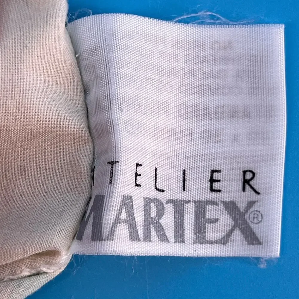 Vintage 80s Pillowcase Pastel Fan Dance Martex Artelier 1980s Art Deco